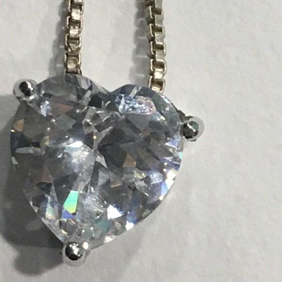 925 sterling heart Mk Michael kors necklace - Picture 1 of 3